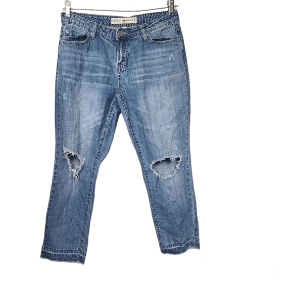 Ashley Mason Distressed Jeans 9 - Picture 1 of 8